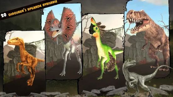 Скачать взломанную Dinosaur Games Simulator 2019 [МОД открыто все] на Андроид - Версия Зависит от устройства apk
