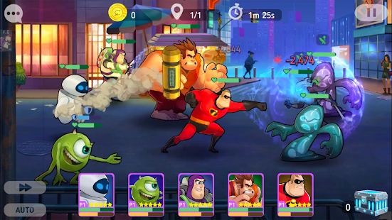 Скачать взломанную Disney Heroes: Battle Mode [МОД открыто все] на Андроид - Версия 1.17.02 apk