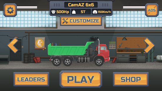 Скачать взломанную Truck Racing - 2d гонки по бездорожью [МОД безлимитные деньги] на Андроид - Версия 1.3 apk