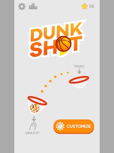 Скачать взломанную Dunk Shot [МОД безлимитные деньги] на Андроид - Версия 1.4.4 apk