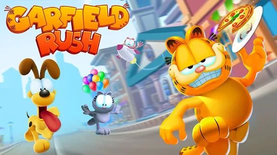Скачать взломанную Garfield Rush [МОД открыто все] на Андроид - Версия 3.9.4 apk