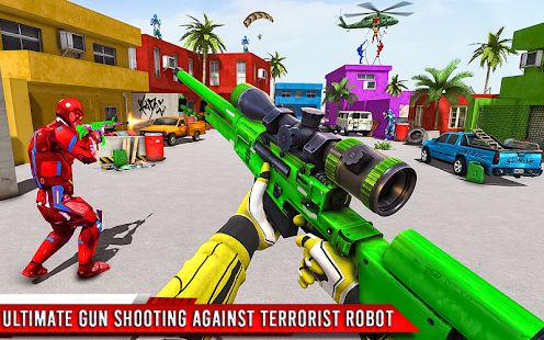 Скачать взломанную Fps робот стрелялки - Контртеррористическая игра [МОД открыто все] на Андроид - Версия 1.4 apk