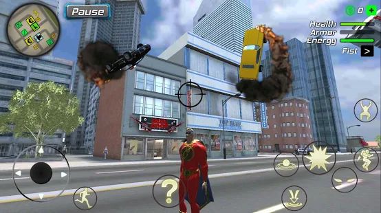Скачать взломанную Amazing Powerhero : New York Gangster [МОД много монет] на Андроид - Версия 1.0.2 apk