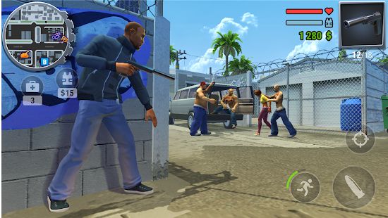 Скачать взломанную Gangs Town Story - экшн шутер с открытым миром [МОД много монет] на Андроид - Версия 0.9b apk