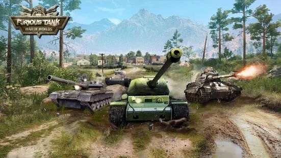 Скачать взломанную Furious Tank: War of Worlds (Яростный танк) [МОД открыто все] на Андроид - Версия 1.6.2 apk