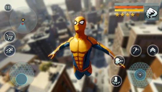 Скачать взломанную Spider Rope Gangster Hero Vegas - Rope Hero Game [МОД безлимитные деньги] на Андроид - Версия 1.1.8 apk
