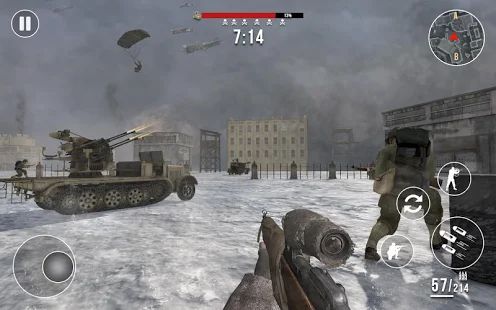 Скачать взломанную зимние герои Второй мировой войны - Стрелялки [МОД открыто все] на Андроид - Версия 1.2.0 apk