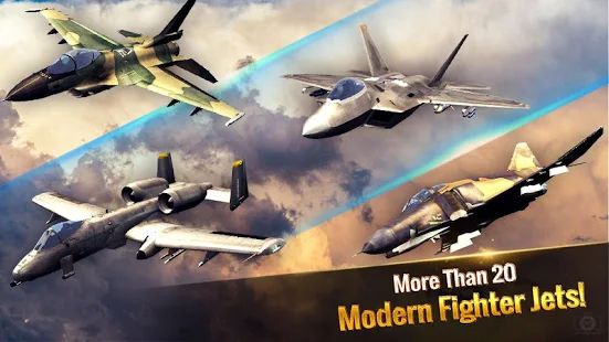 Скачать взломанную истребитель: современный воздушный бой [МОД безлимитные деньги] на Андроид - Версия 2.58 apk