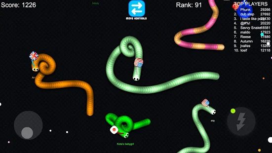 Скачать взломанную Slink.io - Игры со змеями [МОД открыто все] на Андроид - Версия Зависит от устройства apk