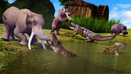 Скачать взломанную Animal Attack Simulator -Wild Hunting Games [МОД открыто все] на Андроид - Версия Зависит от устройства apk