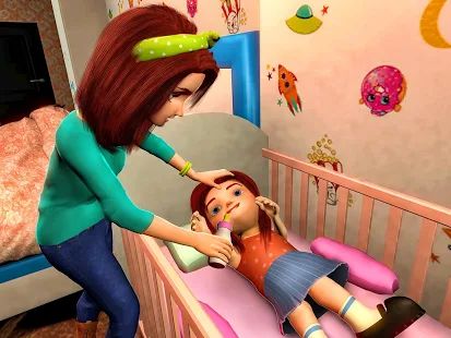 Скачать взломанную Virtual Mother Game: Family Mom Simulator [МОД открыто все] на Андроид - Версия 1.25 apk