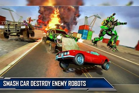 Скачать взломанную Ramp Car Robot Transforming Game: Robot Car Games [МОД много монет] на Андроид - Версия 1.0.9 apk