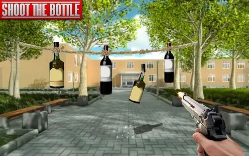 Скачать взломанную Real Bottle Shooting Free Games: 3D Shooting Games [МОД много монет] на Андроид - Версия 3.2 apk