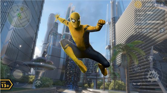 Скачать взломанную Flying Spider Rope Hero - Super Vice Town Crime [МОД открыто все] на Андроид - Версия 1.0.32 apk
