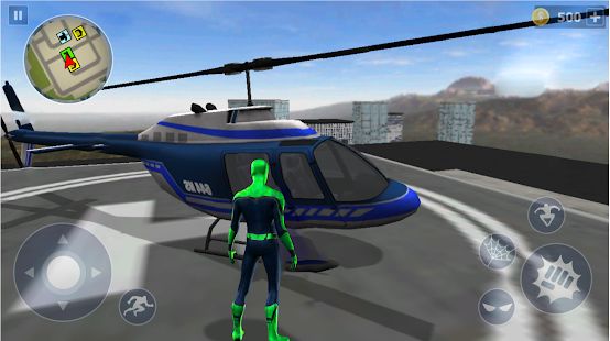 Скачать взломанную Spider Rope Hero: Ninja Gangster Crime Vegas City [МОД открыто все] на Андроид - Версия 1.0.13 apk