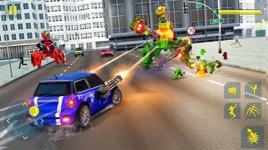 Скачать взломанную Cat Robot Car Game - Car Robot War [МОД открыто все] на Андроид - Версия 1.1 apk