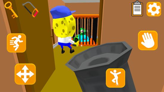 Скачать взломанную Sponge Neighbor Escape 3D [МОД много монет] на Андроид - Версия 1.3 apk