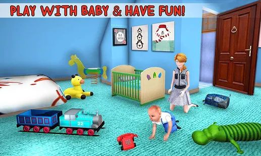 Скачать взломанную New Baby Single Mom Family Adventure [МОД много монет] на Андроид - Версия Зависит от устройства apk