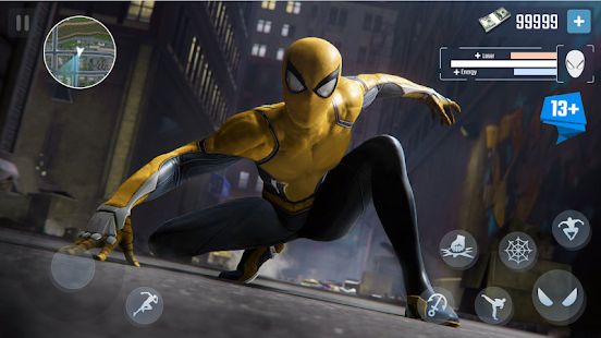Скачать взломанную Spider Rope Hero - Gangster New York City [МОД безлимитные деньги] на Андроид - Версия 1.0.15 apk