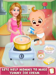 Скачать взломанную Mommy Homemade Ice Cream Cooking [МОД много монет] на Андроид - Версия 1.0 apk