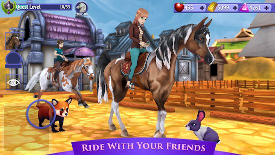 Скачать взломанную Horse Riding Tales - Путешествуйте с друзьями [МОД много монет] на Андроид - Версия 821 apk