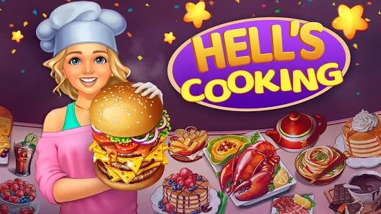 Скачать взломанную Hell’s Cooking: Кухонная лихорадка [МОД безлимитные деньги] на Андроид - Версия 1.39 apk