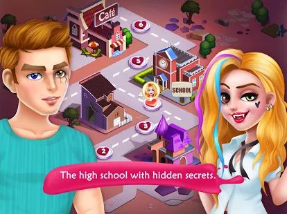 Скачать взломанную Секретная средняя школа 1: первая история любви [МОД открыто все] на Андроид - Версия 1.9 apk