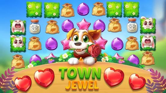 Скачать взломанную Jewel Town - 3 наиболее подходящих уровня [МОД безлимитные деньги] на Андроид - Версия 1.6.4 apk
