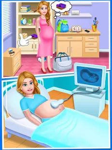 Скачать взломанную Мама и новорожденный детский душ - игра няни [МОД открыто все] на Андроид - Версия 4.0 apk