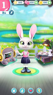 Скачать взломанную Bu Кролик - Игра питомцы животным уход [МОД открыто все] на Андроид - Версия 2.7 apk