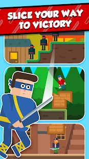 Скачать взломанную Mr Ninja - Slicey Puzzles [МОД много монет] на Андроид - Версия 2.14 apk
