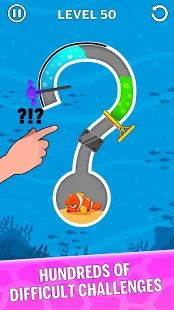 Скачать взломанную Water Puzzle - Fish Rescue & Pull The Pin [МОД открыто все] на Андроид - Версия 1.0.20 apk