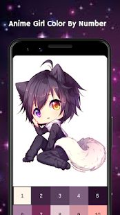 Скачать взломанную Anime Girl Color by number [МОД много монет] на Андроид - Версия 4.0.0 apk