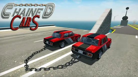 Скачать взломанную Chained Cars Against Ramp 3D [МОД много монет] на Андроид - Версия Зависит от устройства apk