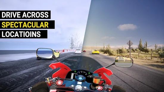 Скачать взломанную Speed Motor Dash:Real Simulator [МОД безлимитные деньги] на Андроид - Версия 1.1.2 apk