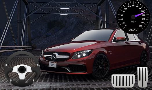 Скачать взломанную Parking Mercedes C63 AMG City Drive [МОД безлимитные деньги] на Андроид - Версия 5.1 apk