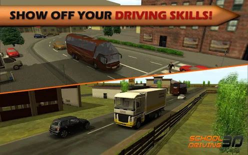 Скачать взломанную School Driving 3D [МОД безлимитные деньги] на Андроид - Версия 2.1 apk