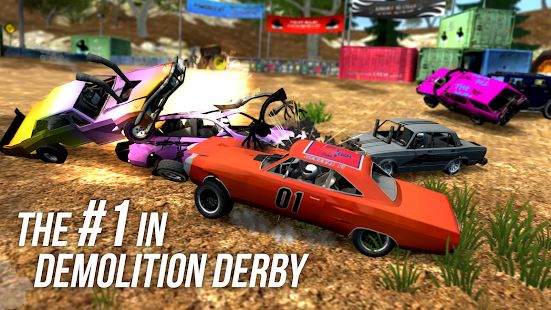 Скачать взломанную Demolition Derby Multiplayer [МОД безлимитные деньги] на Андроид - Версия 1.3.5 apk