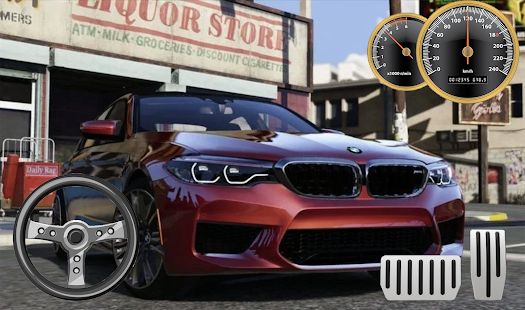 Скачать взломанную Drive BMW M5 & Parking School [МОД много монет] на Андроид - Версия 1.0 apk