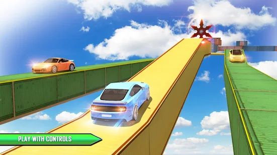 Скачать взломанную Crazy Car Driving Simulator: Mega Ramp Car Stunts [МОД безлимитные деньги] на Андроид - Версия 1.2.8 apk