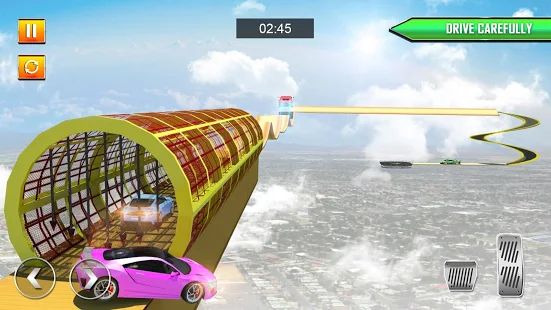 Скачать взломанную Crazy Car Driving Simulator: Mega Ramp Car Stunts [МОД безлимитные деньги] на Андроид - Версия 1.2.8 apk