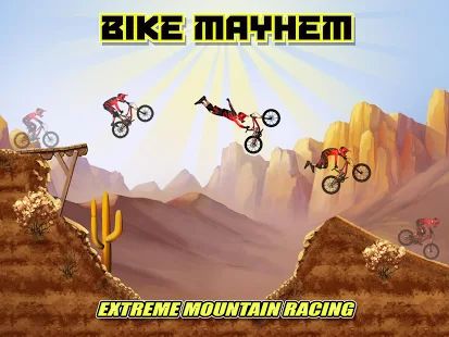 Скачать взломанную Bike Mayhem Mountain Racing [МОД открыто все] на Андроид - Версия 1.5 apk