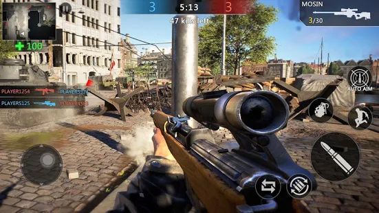 Скачать взломанную Gun Strike Ops: WW2 - World War II fps shooter [МОД безлимитные деньги] на Андроид - Версия 1.3.62 apk