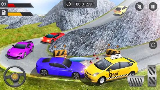 Скачать взломанную Симулятор такси Бесплатные игры-Автомобильные игры [МОД открыто все] на Андроид - Версия 1.1.04 apk