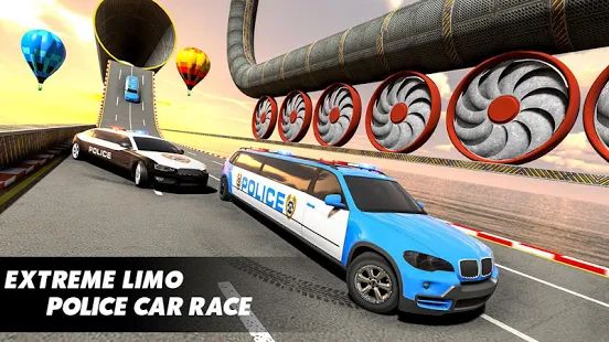 Скачать взломанную Police Limo Car Stunts GT Racing: Ramp Car Stunt [МОД открыто все] на Андроид - Версия 2.3 apk