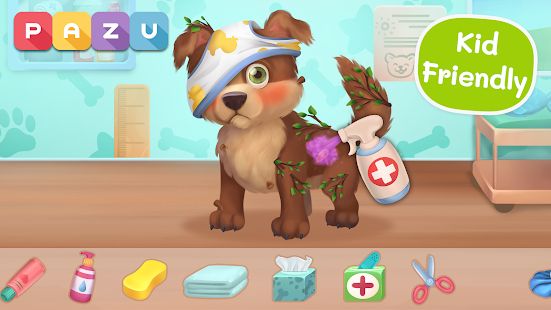 Скачать взломанную Доктор домашних животных - игры для детей [МОД безлимитные деньги] на Андроид - Версия 1.05 apk