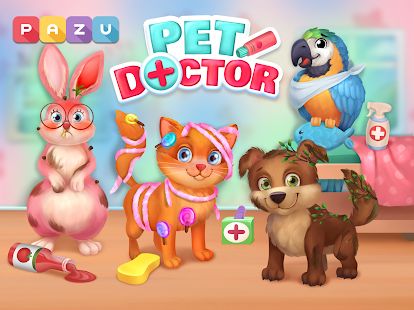 Скачать взломанную Доктор домашних животных - игры для детей [МОД безлимитные деньги] на Андроид - Версия 1.05 apk