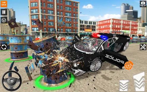 Скачать взломанную автокатастрофа полицейские погони [МОД много монет] на Андроид - Версия 1.0.4 apk