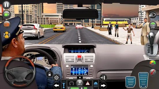 Скачать взломанную город такси Водитель имитатор свободно машина [МОД много монет] на Андроид - Версия 27 apk