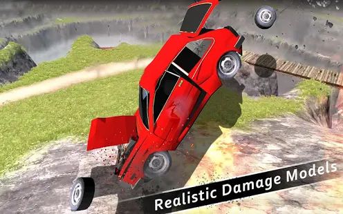 Скачать взломанную Car Crash Test Simulator 3d: Leap of Death [МОД открыто все] на Андроид - Версия 1.3 apk
